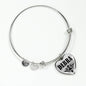 Debra v01 - Heart Pendant Bangle Bracelet