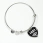 Cora v02 - Heart Pendant Bangle Bracelet
