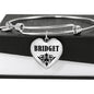 Bridget v01 - Heart Pendant Bangle Bracelet