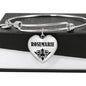 Rosemarie v01 - Heart Pendant Bangle Bracelet