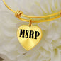 MSRP - Heart Pendant Bangle Bracelet
