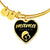 Mama, Est. 2013 v2 - 18k Gold Finished Heart Pendant Bangle Bracelet