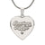 American Mama - Engraved Heart Pendant Necklace