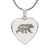 Mama Bear - Engraved Heart Pendant Necklace