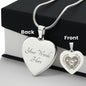 The Best Kind Of Mom Raises A Firefighter - Engraved Heart Pendant Necklace