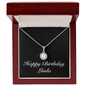 Happy Birthday Linda v2 - Eternal Hope Necklace With Mahogany Style Luxury Box