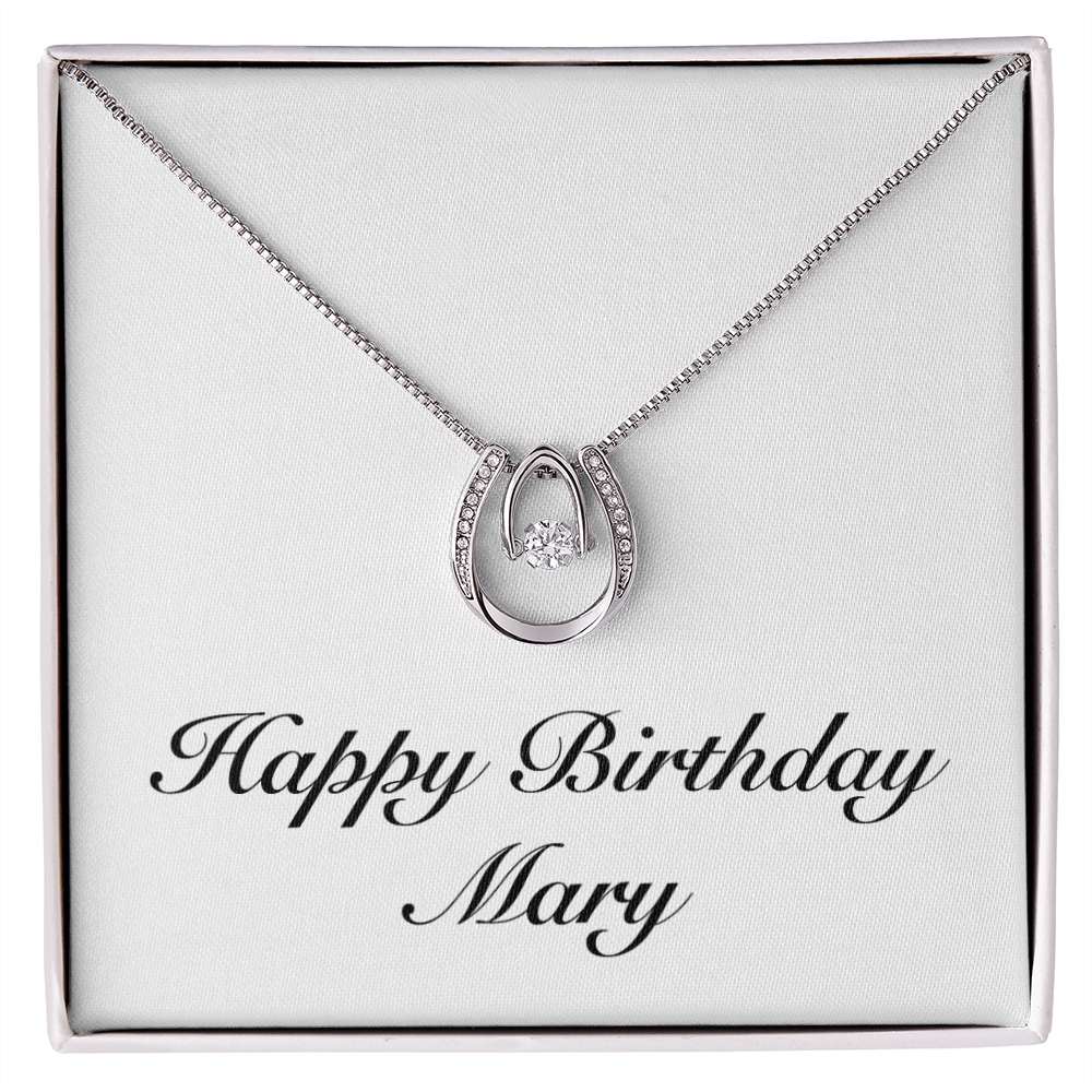 Happy Birthday Mary - Lucky In Love Necklace