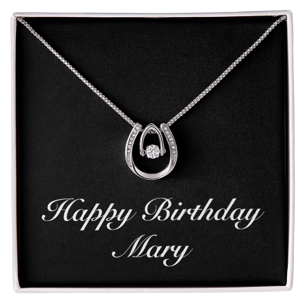 Happy Birthday Mary v2 - Lucky In Love Necklace