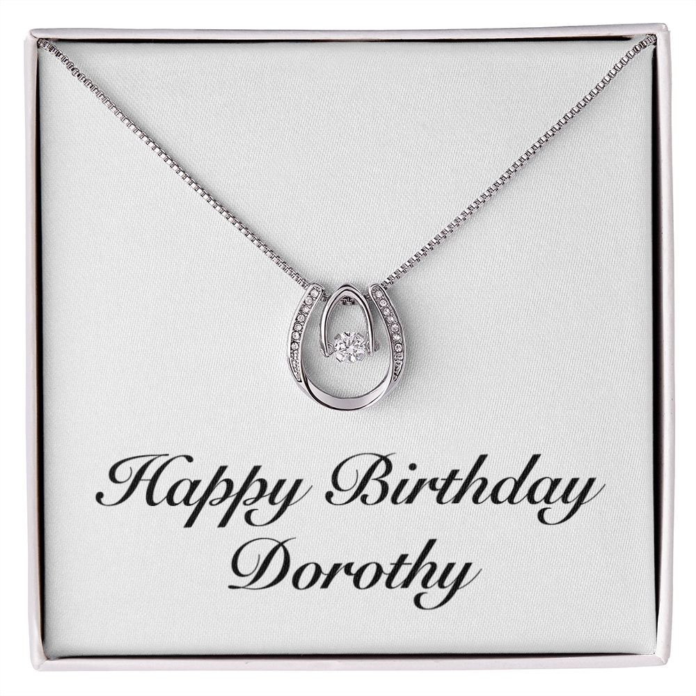 Happy Birthday Dorothy - Lucky In Love Necklace