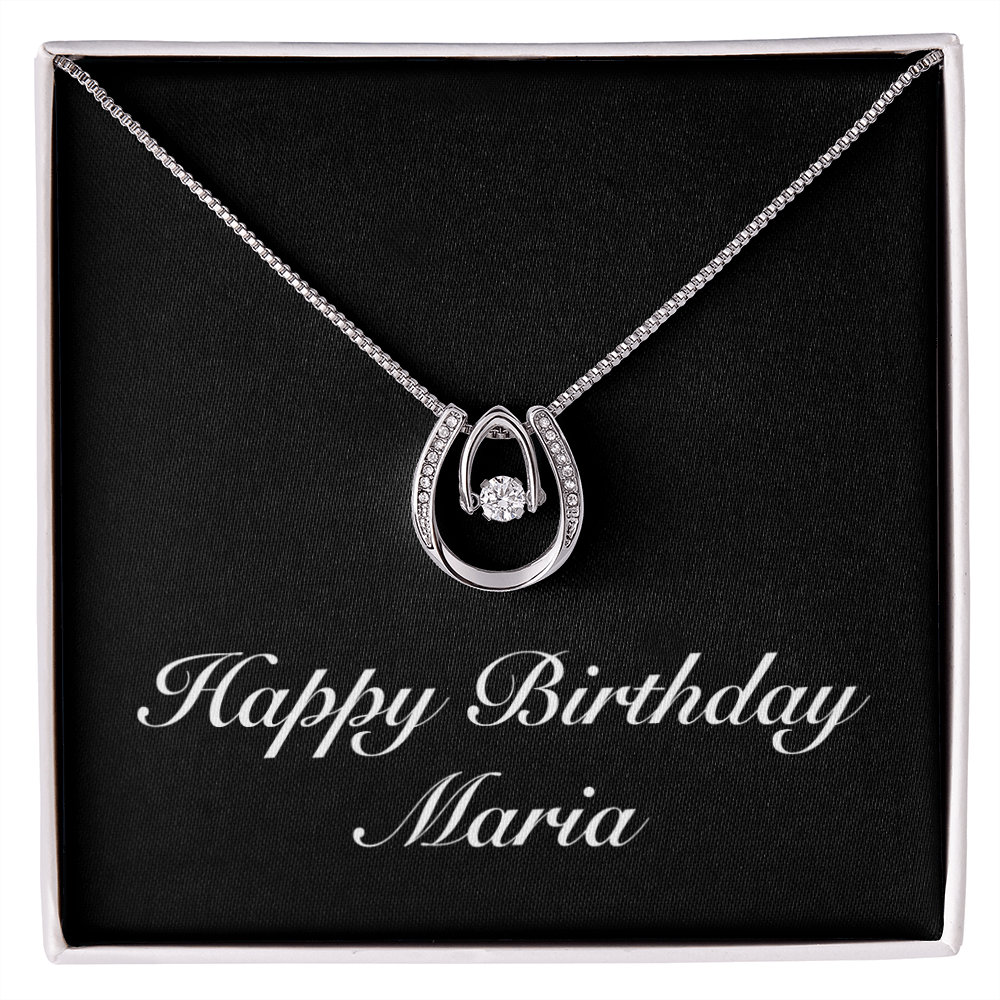 Happy Birthday Maria v2 - Lucky In Love Necklace