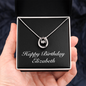 Happy Birthday Elizabeth v2 - Lucky In Love Necklace