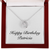 Happy Birthday Patricia - Lucky In Love Necklace With Mahogany Style Luxury Box
