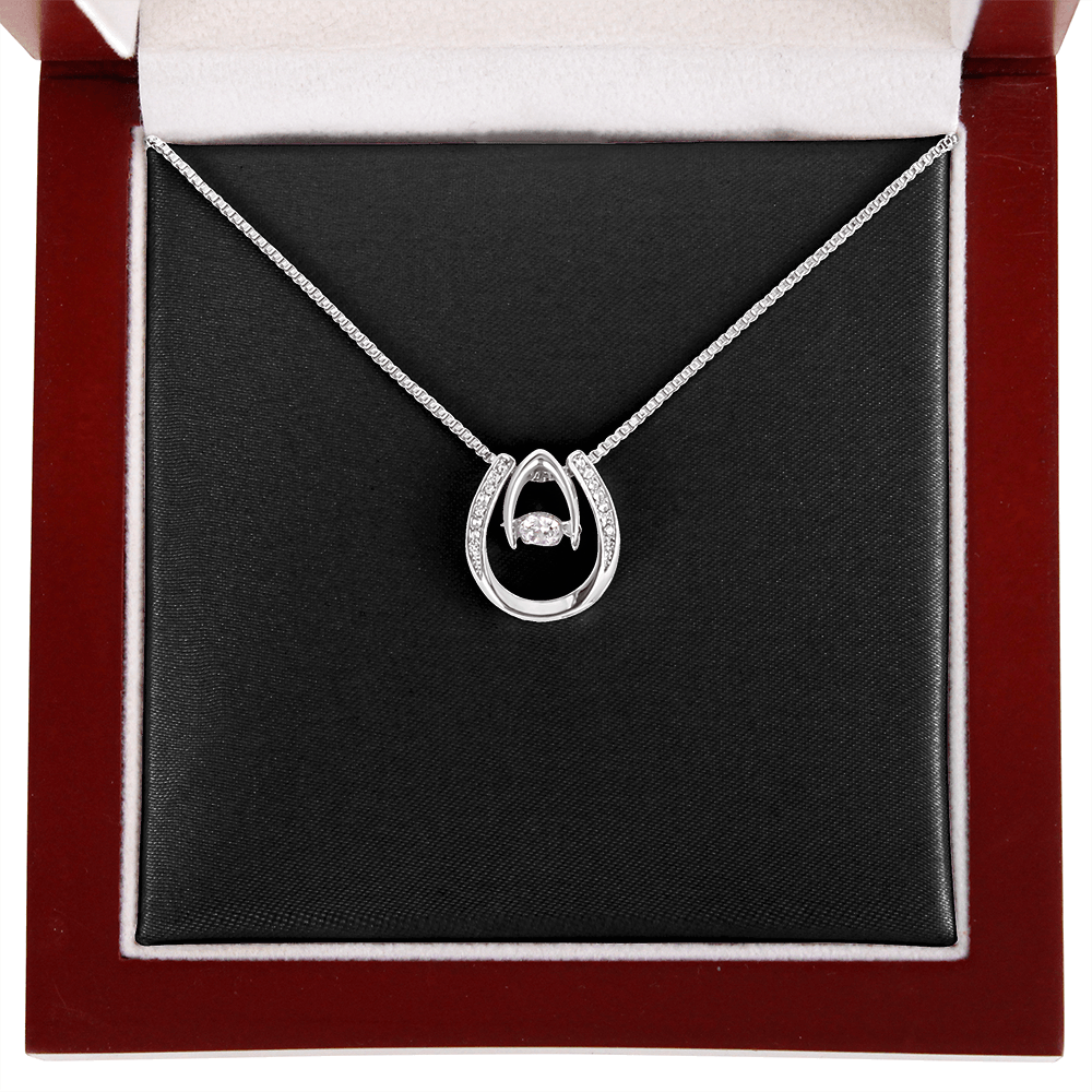 Lucky In Love Necklace With Mahogany Style Luxury Box v2
