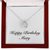 Happy Birthday Mary - Lucky In Love Necklace With Mahogany Style Luxury Box
