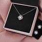 Love Knot Necklace And Earrings Set v2