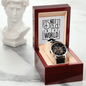 No 1 Dad In The World - Men's Openwork Watch