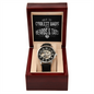 Only The Coolest Dads Have Beards & Tats - Men's Openwork Watch