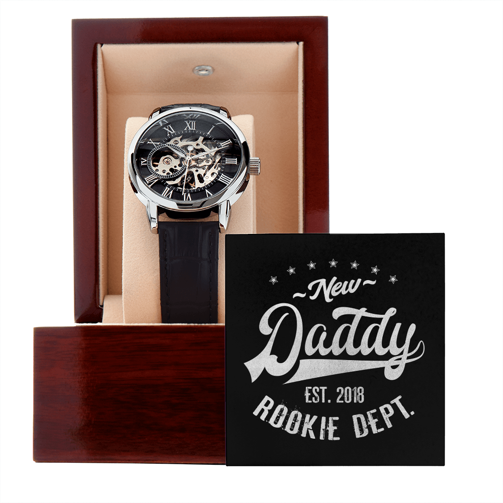 Rookie Dad 2018 - Men's Openwork Watch