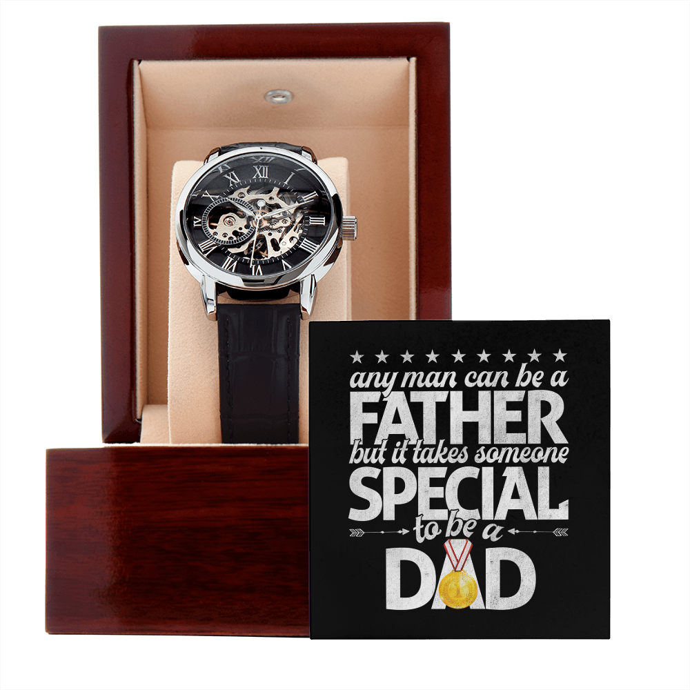 To Be A Dad - Men's Openwork Watch