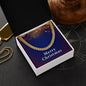 Merry Christmas v07 - 14k Gold Finished Cuban Link Chain