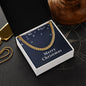 Merry Christmas v04 - 14k Gold Finished Cuban Link Chain