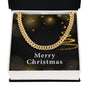 Merry Christmas v03 - 14k Gold Finished Cuban Link Chain