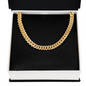 14k Gold Finished Cuban Link Chain v2