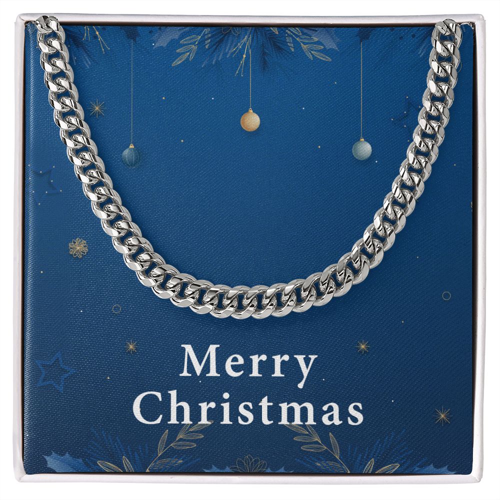 Merry Christmas v05 - Cuban Link Chain