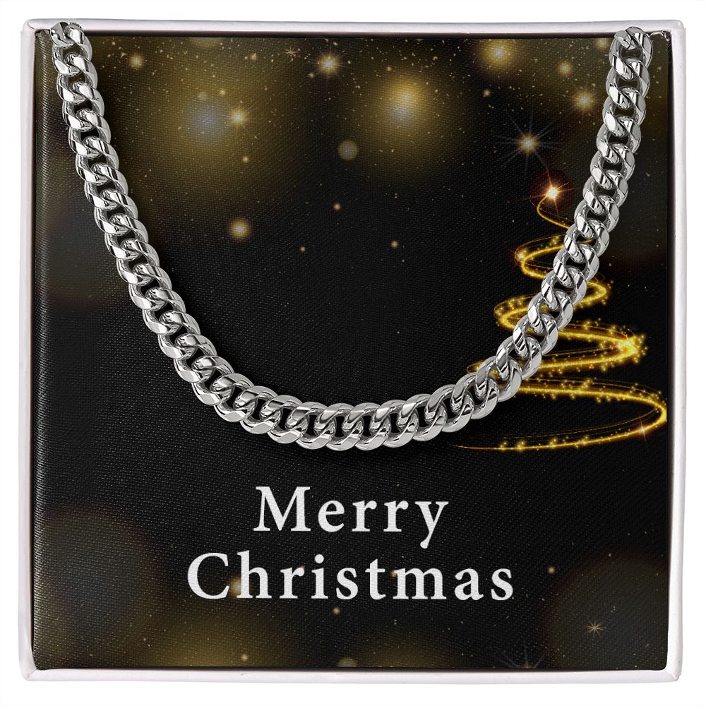 Merry Christmas v03 - Cuban Link Chain