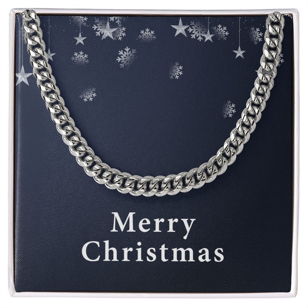 Merry Christmas v04 - Cuban Link Chain