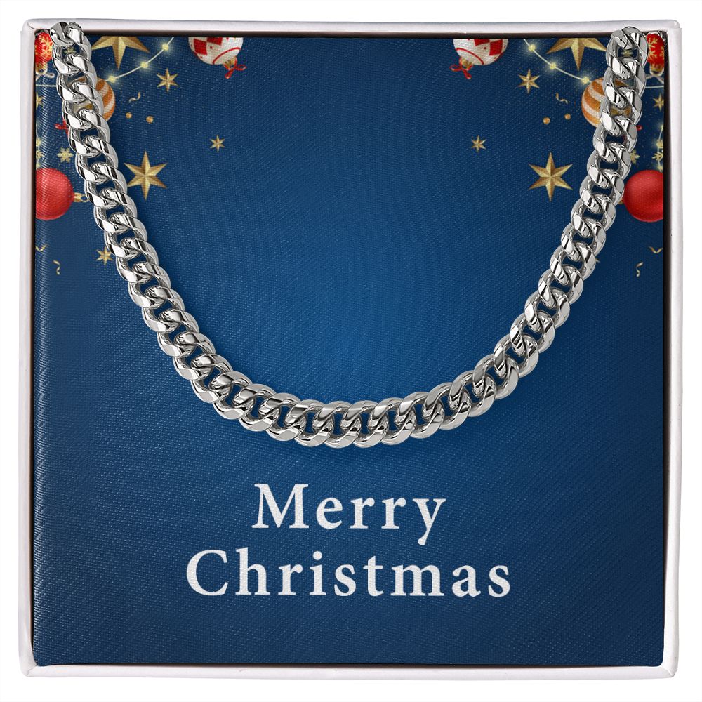 Merry Christmas v01 - Cuban Link Chain