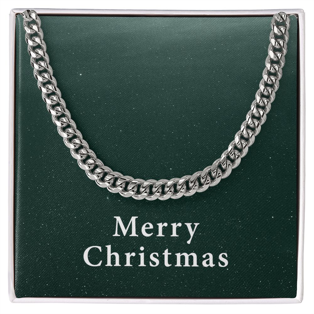 Merry Christmas v09 - Cuban Link Chain