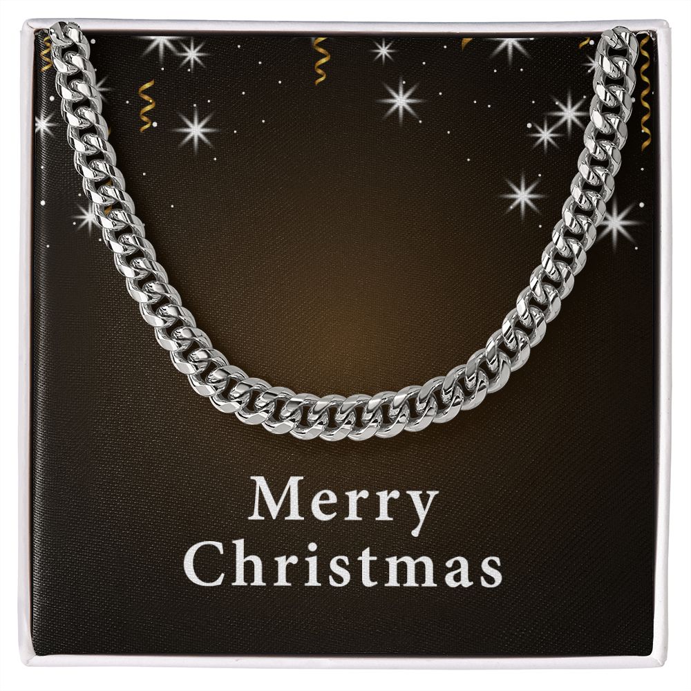 Merry Christmas v06 - Cuban Link Chain