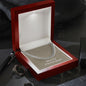 Merry Christmas v10 - Cuban Link Chain With Mahogany Style Luxury Box
