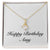 Happy Birthday Amy - 18K Yellow Gold Finish Alluring Beauty Necklace