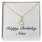 Happy Birthday Nina - 18K Yellow Gold Finish Alluring Beauty Necklace