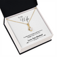 006 To My Wife - 18K Yellow Gold Finish Alluring Beauty Necklace