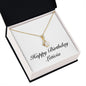Happy Birthday Leticia - 18K Yellow Gold Finish Alluring Beauty Necklace