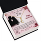 020 To My Beautiful Wife, Happy Anniversary - 18K Yellow Gold Finish Alluring Beauty Necklace