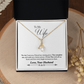 010 To My Wife - 18K Yellow Gold Finish Alluring Beauty Necklace