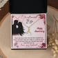 020 To My Beautiful Wife, Happy Anniversary - 18K Yellow Gold Finish Alluring Beauty Necklace