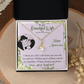 019 To My Beautiful Wife, Happy Anniversary - 18K Yellow Gold Finish Alluring Beauty Necklace