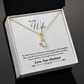 010 To My Wife - 18K Yellow Gold Finish Alluring Beauty Necklace