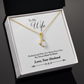 009 To My Wife - 18K Yellow Gold Finish Alluring Beauty Necklace