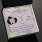 019 To My Beautiful Wife, Happy Anniversary - 18K Yellow Gold Finish Alluring Beauty Necklace