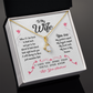 011 To My Wife - 18K Yellow Gold Finish Alluring Beauty Necklace