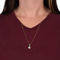 Happy Birthday Leticia - 18K Yellow Gold Finish Alluring Beauty Necklace