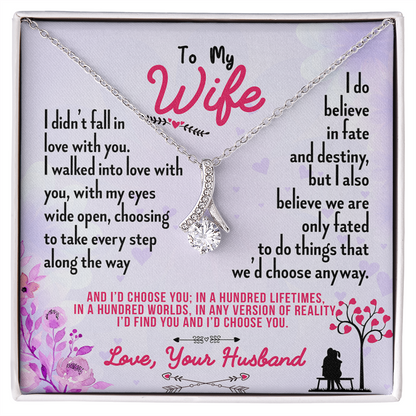 016 To My Wife - Alluring Beauty Necklace