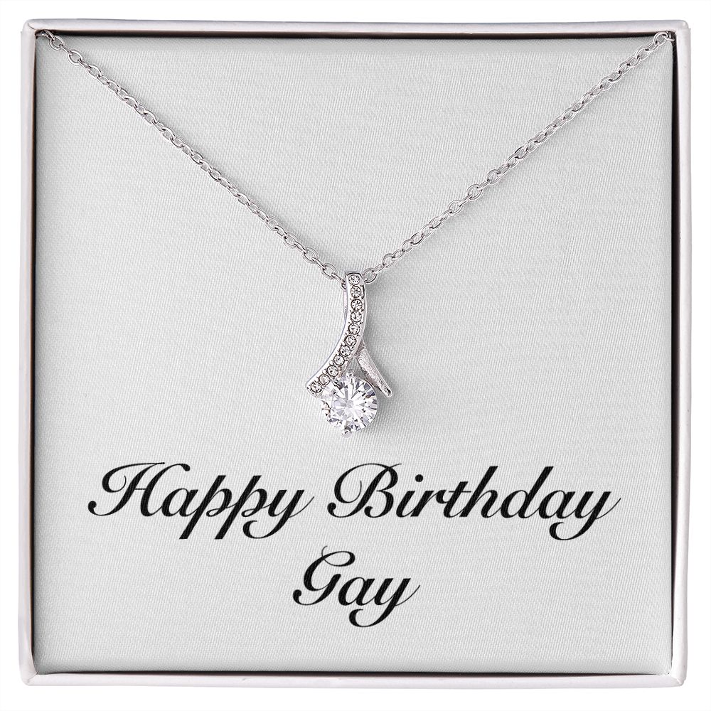 Happy Birthday Gay - Alluring Beauty Necklace