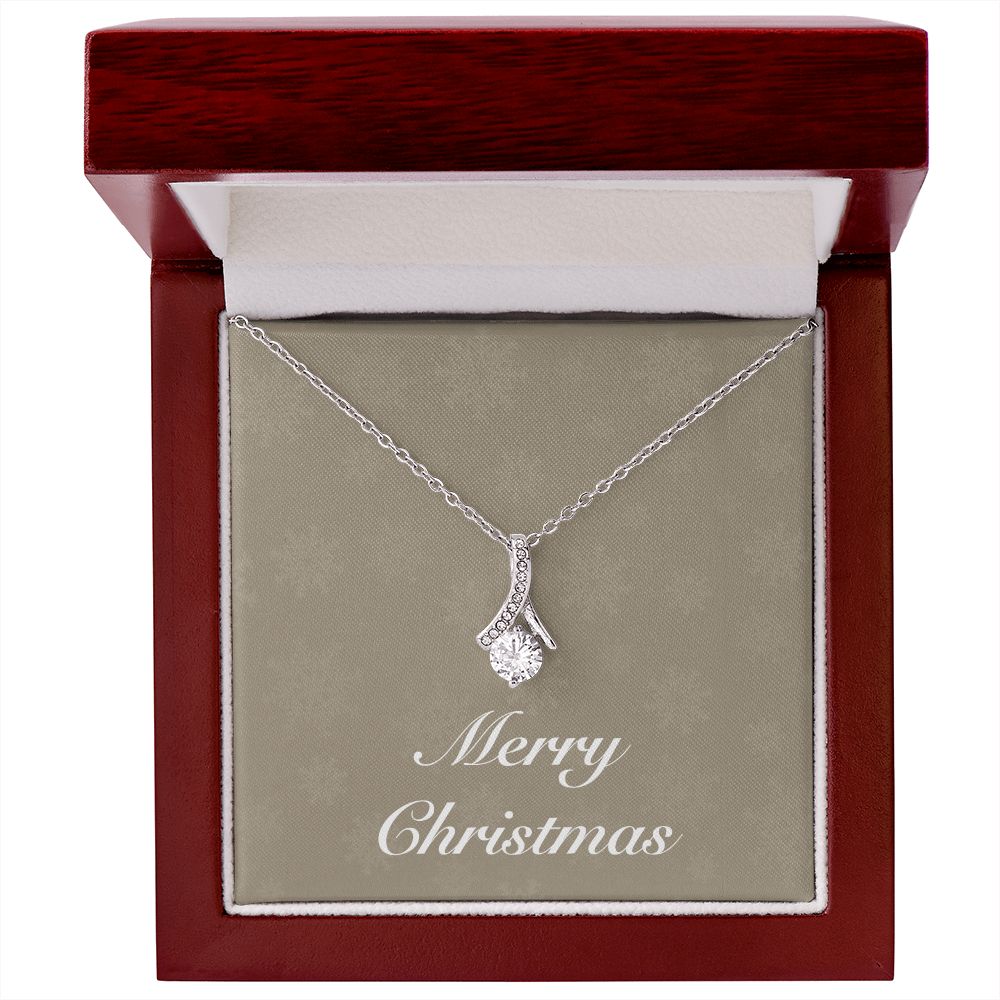 Merry Christmas v10 - Alluring Beauty Necklace With Mahogany Style Luxury Box